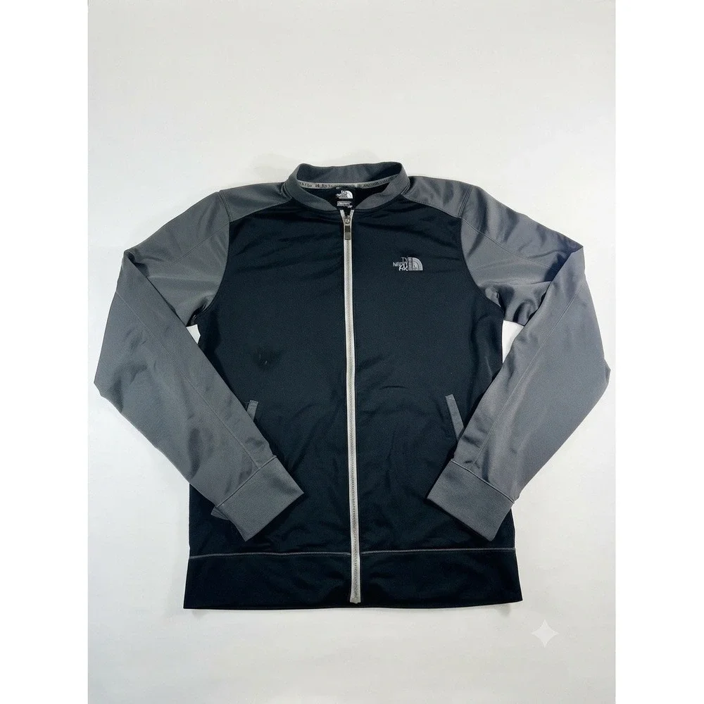 The North Face Mountain Athletics Full Zip Track Jacket Mens Small Black Gray S